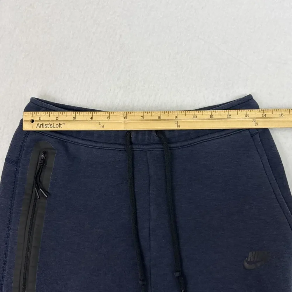 Nike Tech Fleece Joggers Mens Small Navy Blue Slim Fit Tapered Sweatpants